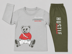 Hustle Teddy Boys’ Full-Sleeve Co-ord Set