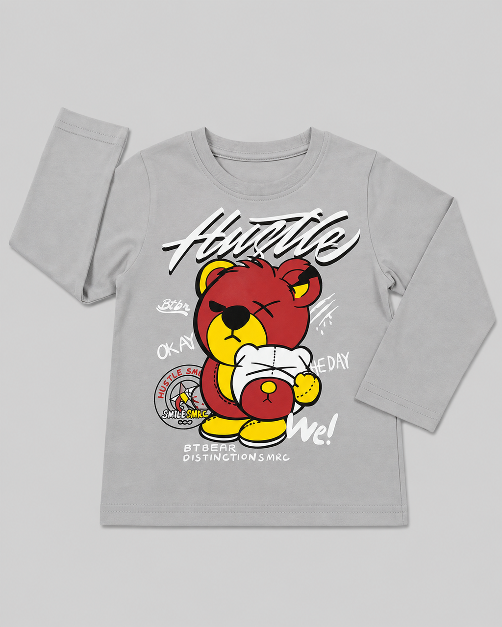 Hustle Teddy Boys’ Full-Sleeve Co-ord Set