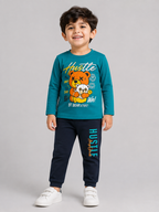 Hustle Teddy Boys’ Full-Sleeve Co-ord Set