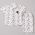 Little Explorer Blue Print Co-ord Set
