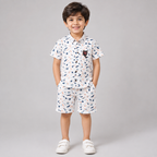 Little Explorer Blue Print Co-ord Set