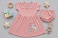 Little Kitty Cuddle Frock & Bloomer Set