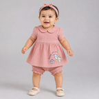 Little Kitty Cuddle Frock & Bloomer Set