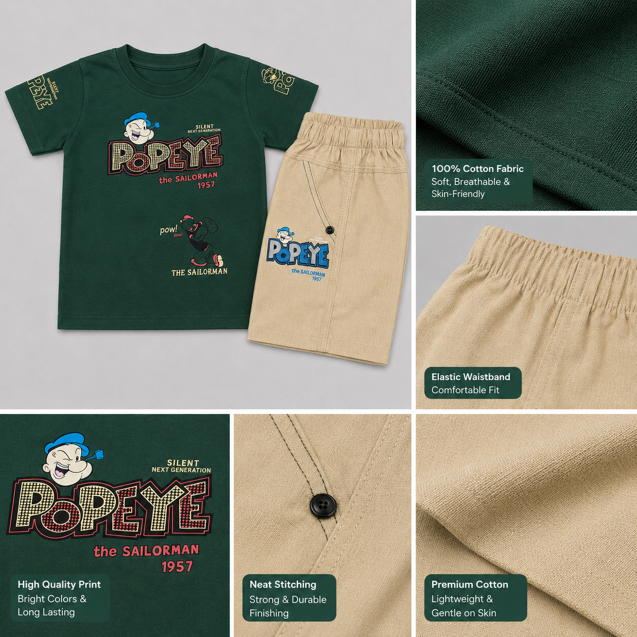 Popeye Adventure Boys Casual Set