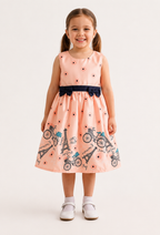 Paris Bloom Bow Dress