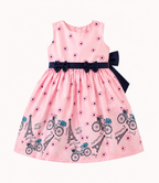 Paris Bloom Bow Dress