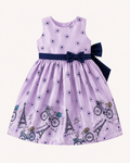 Paris Bloom Bow Dress