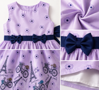 Paris Bloom Bow Dress