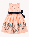Paris Bloom Bow Dress