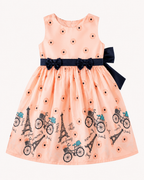 Paris Bloom Bow Dress