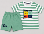 Bear Club Green Stripe Co-ord Set