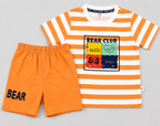 Bear Club Orange Stripe Co-ord Set
