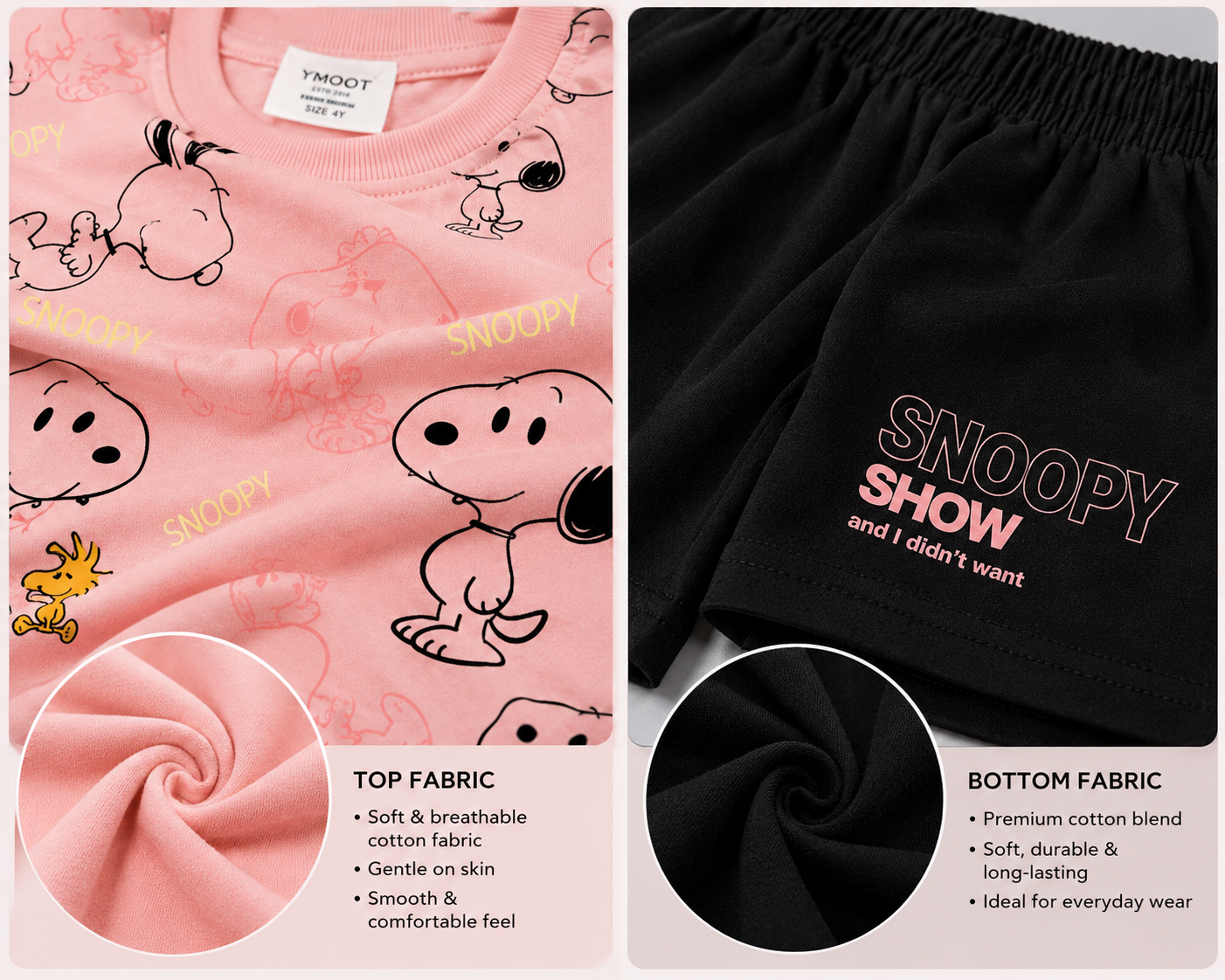 Snoopy Adventure Boys Cotton Casual Set
