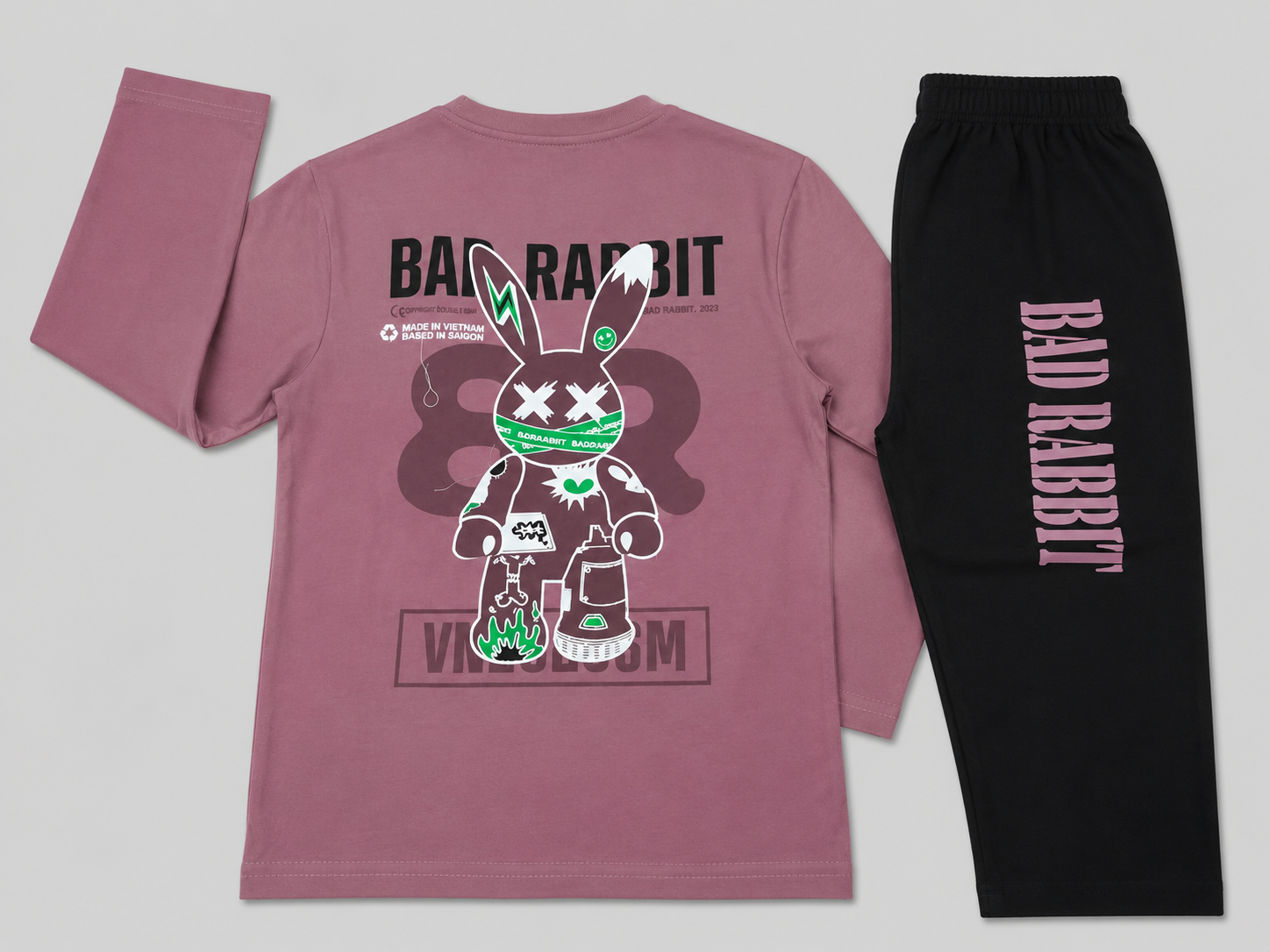 Bad Rabbit Full Sleeve Cotton Co-Ord Set
