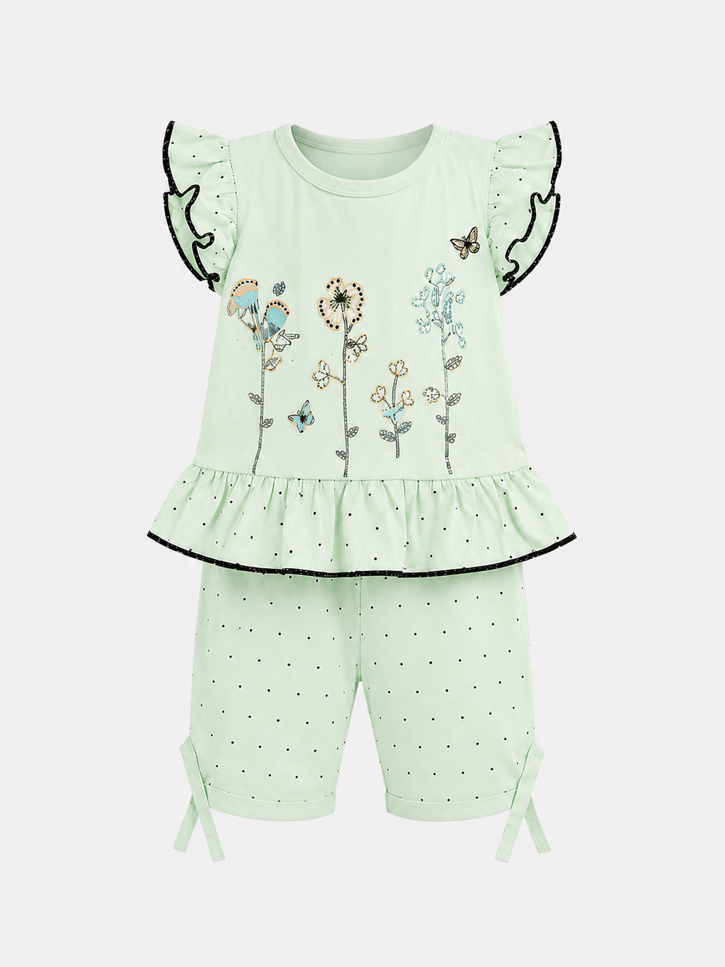 Sweet Ruffle Top & Bottom Set