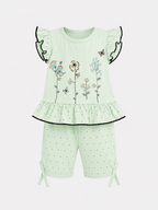 Sweet Ruffle Top & Bottom Set
