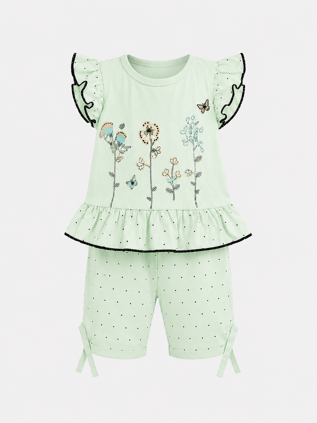 Sweet Ruffle Top & Bottom Set