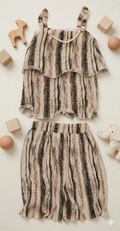 Balloon Style Striped Co-ord Set