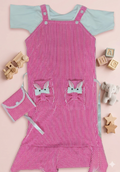 Cute Bunny Pocket Pinafore Dress