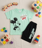 Cartoon Printed Top & Bottom Set