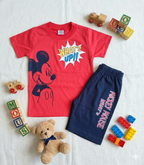 Cartoon Printed Top & Bottom Set