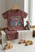 Brooklyn Style Co-ord Set In Brown