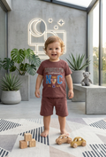 Brooklyn Style Co-ord Set In Brown