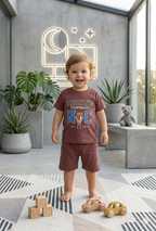 Brooklyn Style Co-ord Set In Brown